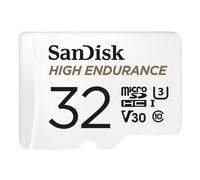 SanDisk Scheda microSDHC ad alta resistenza con adattatore SD, C10, U3, V30 32 GB