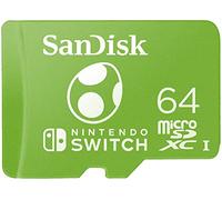 SANDISK scheda microSDXC per console Nintendo Switch 64GB, Edizione Yoshi (Scheda di memoria con Licenza Nintendo, fino a 100 MB/s UHS-I Class 10, U3)