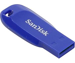 SanDisk SDCZ50C-064G-B35BE 64 GB Cruzer Blade USB 2.0 Flash Drive - Electric Blue