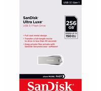 SanDisk SDCZ74 256GB Ultra Luxe USB 3.2 Flash Drive 400MB/s -UK Argento