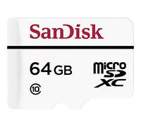 SanDisk SDSDQQ-064G-G46A High Endurance Scheda MicroSD da 64 GB con Adattatore, SDXC, Class 10, Bianco