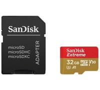 SanDisk Extreme 32 GB microSDhC Memory Card for Action Cameras and Drones with A1 App Performance up to 100 MB/s, Class 10, U3, V30 - Twin Pack