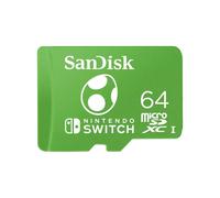 SANDISK scheda microSDXC per console Nintendo Switch 64GB, Edizione Yoshi (Scheda di memoria con Licenza Nintendo, fino a 100 MB/s UHS-I Class 10, U3)
