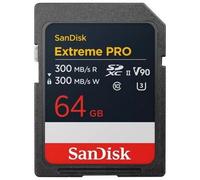 SanDisk SDXC Extreme Pro 64GB 300MB/s V90 UHS-II
