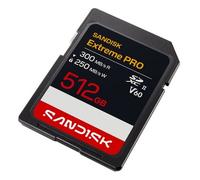 SanDisk SDXC Extreme PRO R300 MB/s W250 MB/s UHS-II V60 U3 C10 6K 512 GB