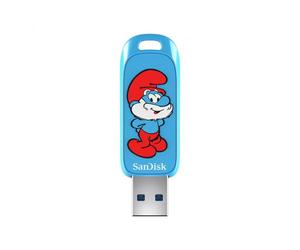SanDisk Smurf unità flash USB 64 GB USB tipo A 3.2 Gen 1 [3.1 Gen 1] Blu (SanDisk Smurfs - Brainy Smurf Edition)