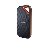 SanDisk SSD NVMe Extreme PRO da 2 TB (SSD NVMe portatile, USB-C, fino a 1050 MB/s in lettura e 1050 MB/s in scrittura, robusto e resistente all'acqua, moschettone)]