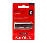 Sandisk UFM 16GB USB CRUZER GLIDE 3.0 16GB USB 3.0 (3.1 Gen 1) Type-A Black,Red USB flash drive - USB flash drives (16 GB, USB 3.0 (3.1 Gen 1), Type-A, Slide, Black, Red)