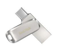 SanDisk Ultra Dual Drive Luxe 128GB Unità Flash (Pendrive con connettori USB reversibili di Tipo C e Tipo A, per memoria Telefono, Tablet, Mac e Computer, fino a 400 MB/s, Corpo in metallo) Argento