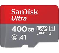 SanDisk Ultra 400GB microSDXC Memory Card + SD Adapter with A1 App Performance Up to 120 MB/s, Class 10, U1, Red/Grey