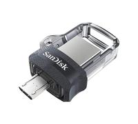 Ultra Dual DualSisk Dual M30 USB 30 Memoria e Micro USB 64 GB - Reading fino a 150 MB/S - Colore trasparente/nero Pendrive