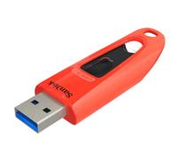 SanDisk Ultra Chiavetta USB 3.0 da 64GB, fino a 130 MB/s, Rosso