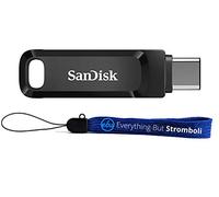 SanDisk Ultra Dual Drive Go USB Tipo A e Tipo-C 128GB Flash Drive per smartphone, tablet e computer - Chiavetta USB 3.1 ad alta velocità (SDDDC3-128G-G46) Bundle con 1 cordino Everything But Stromboli