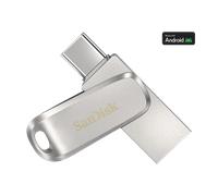 SanDisk Ultra Dual Drive Luxe USB Type-C - 64GB, Silver - SDDDC4-064G-G46