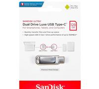 Sandisk Ultra Dual Luxe Usb C 128gb Pendrive Argento