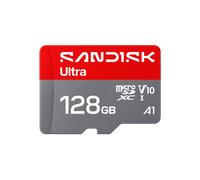 SANDISK Ultra scheda microSDXC 128 GB, UHS-I + SD Adapter (velocità di lettura fino a 195 MB/s, video Full HD, V10, U1, C10, A1) Per gli smartphone, i tablet, le fotocamere e i laptop Android