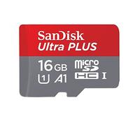 SanDisk Ultra Plus 16GB MicroSDHC UHS-I Memory Card With Adapter