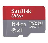 SanDisk Ultra Scheda di Memoria MicroSDXC da 64 GB + Adattatore SD, con A1 App Performance, Velocità fino a 100 MB/sec, Classe 10, U1, per Fotocamere