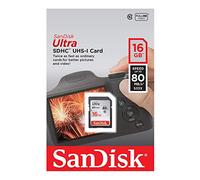 SanDisk Ultra Scheda di Memoria SDHC Traditional, Velocità fino a 80 MB/sec, 16 GB, Classe 10
