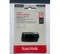 SanDisk Ultra Slider USB-C Flash Drive 32GB/64GB/128GB/256GB/512GB Nero