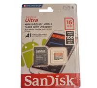 SanDisk Ultra UHS-1 microSDHC 16 Go Con Adattatore - Originale X 2