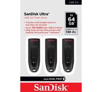 SanDisk 64 GB Ultra Unità flash USB 3.0, fino a 130 MB/sec, 3 Schede