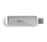 SANDISK Unità per telefono con USB Type-C 256 GB (per smartphone, tablet e computer, velocità fino a 150 MB/s, backup automatic, recupero dati) - Arctic White