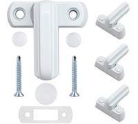 Sandiyago- 4 Serrature e chiavistelli in lega di zinco Castelli di Sicurezza Sash Blocker Jammer per Finestra Serratura Limitatore-Tipo per Sicurezza Bambini