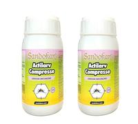 Sandokan, 2 Confezioni da 100 Larvicida Zanzare Pastiglie, Compresse Effervescenti 2g Divisibili (400 Dosi Totali) Trattamento Preventivo Anti Larve Zanzara Tigre per Sottovasi e Ristagni