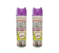 Sandokan, 2 Insetticida Acaricida Spray 500+500 ml, Spray Antiacaro per Materassi e Tessuti a Base di Piretro Naturale, Anti Acari Tarme Zecche e Ragni, Non Macchia e Non Puzza, Made in Italy