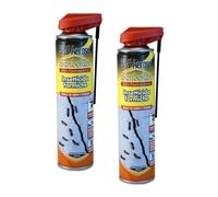 Sandokan, 2 Insetticida Spray Formiche da 400ml con Cannula di Precisione, Spray per Formiche e Scarafaggi Azione Abbattente Rapida, Trattamento Mirato Crepe e Fessure Interno ed Esterno Made in Italy