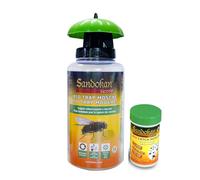 Sandokan Bio Trappola per mosche e insetti con attrattivo Riutilizzabile per uso all'aperto