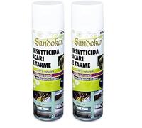 Sandokan, Insetticida Acaricida Spray 500ml, Spray Antiacaro per Materassi e Tessuti a Base di Piretro Naturale, Anti Acari Tarme Zecche e Ragni, Non Macchia e Non Puzza, Made in Italy