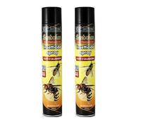 Sandokan, Insetticida Spray Vespe e Calabroni 750+750 ml, Spray Vespe Lunga Gittata 4 Metri con Azione Abbattente Immediata, Ideale per Nidi, Presidio Medico Chirurgico Made in Italy
