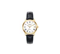 Sandoz acciaio pvd gold cinturino in pelle