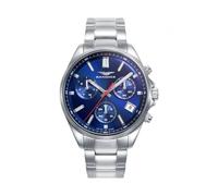 Sandoz Orologio Uomo Swiss Made Acciaio Quadrante Blu 83003-37