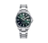 Sandoz Orologio Donna 83000-67 - Acciaio Argento Quadrante Verde 34 mm, Verde, Casual