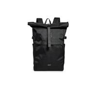 Sandqvist 251404995, Bagaglio a Mano Uomo, Black/Black with Black Leather, One Size