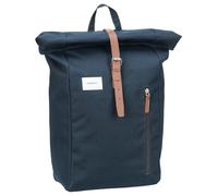 Sandqvist Dante Zaino Navy with Cognac Brown Leather