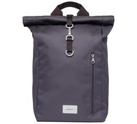 Sandqvist - Ground Rolltop Backpack L - Ground Rolltop Backpack L Asphalt in Pelle - Grigio