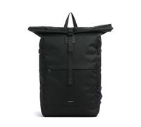 Sandqvist Icon L Zaino roll-top nero, poliestere, unisex, 26L