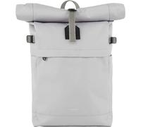 Sandqvist - Sac à dos 23L - Icon Rolltop Backpack M Light Grey in Pelle - Grigio