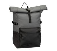 Sandqvist Stream L Zaino roll-top grigio scuro, fibra sintetica, unisex, 34L