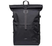 Sandqvist - Zaino 26L - Icon Rolltop Backpack L Black in Pelle - Nero