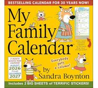 Sandra Boynton's 17-Month 2026-2027 My Family Wall Calendar