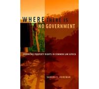 Sandra Joireman Where There is No Government (Copertina rigida)