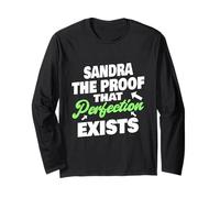 Sandra La Prova Che La Perfezione Esiste Divertente Nome Sandra Maglia a Manica