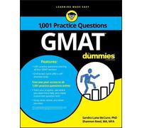 Sandra Luna McCune Shannon R GMAT: 1,001 Practice Questions For Dumm (Tascabile)