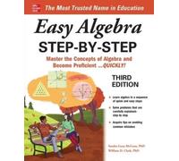 Sandra Luna McCune William Cl Easy Algebra Step-by-Step, Third Edit (Tascabile)