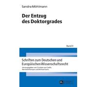 Sandra Möhlmann Der Entzug des Doktorgrades (Copertina rigida)